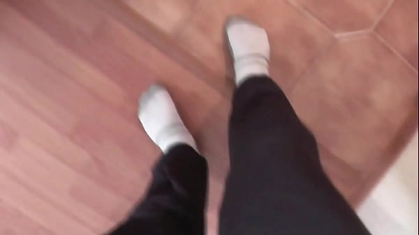 Mature milf brunette sexy frina takes a shower and asks her roommate guy who is watching her in doorway and films it on his phone bring towel for bathroom big natural tits ass wet pussy close up 