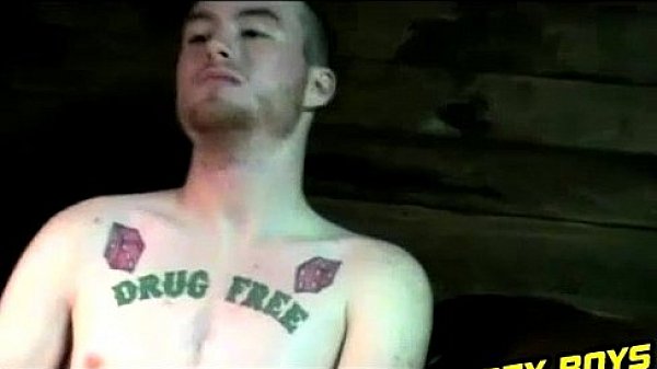 Straight tattooed stud comes ready to spurt some cum 