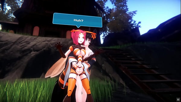 Monster Girl Island Monthly Patreon choice_Hentai_game Ep_5 Naughty kitsune woman_foundle_a monster girl tits