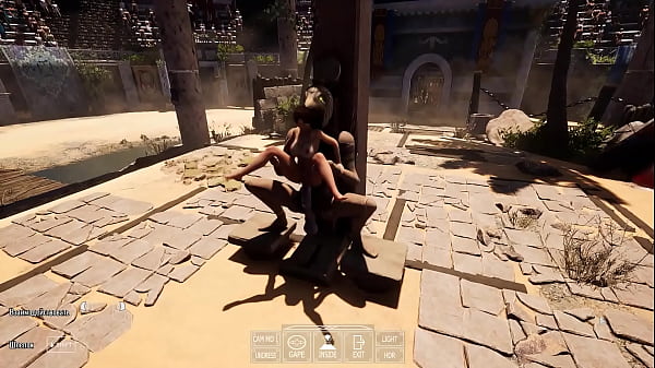 A huge dick against Lara Croft's tight ass in an arena where 1,000 spectators are watching. 3D Hentai Game Animation 3D Hentai Game Animation 