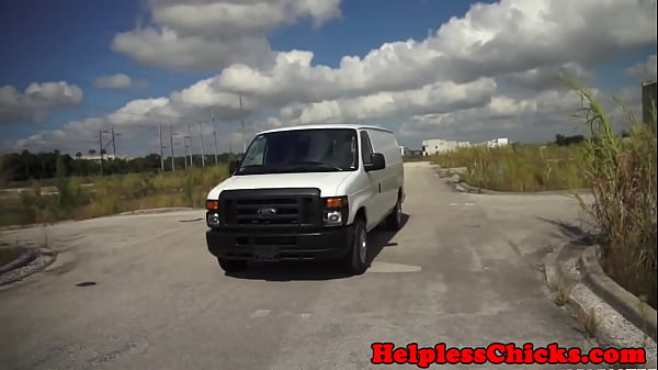 Petite 18yo hardfucked after hitching a_ride