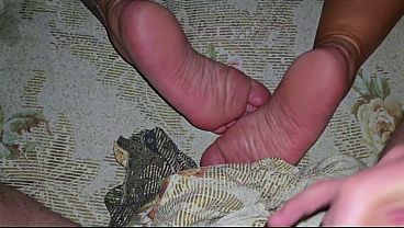 Stepmother's Feet Tease You Before a Wild Night of Passion