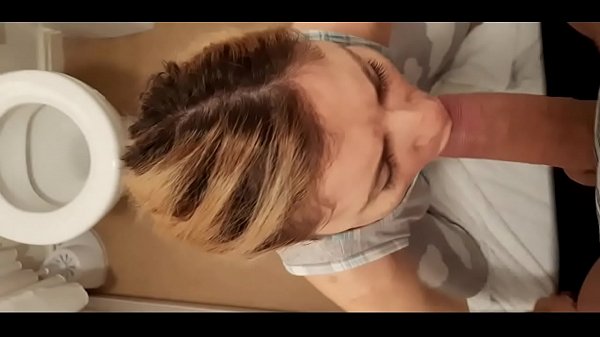 Play MP4 - He takes his young m&period;'s blowjob into the bedroom and bathroom and finishes it three times in her mouth