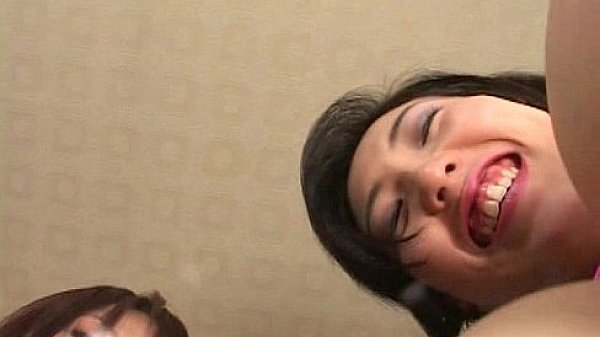 Man is s. by two mistresses' gigantic tits 