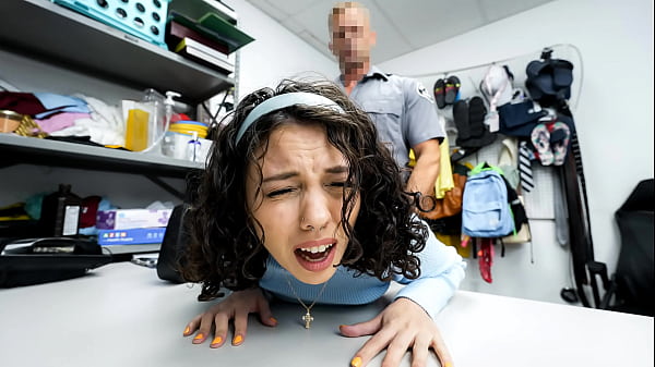 Innocent Looking Shoplifter Satine Summers Reveals Her_Naughty_Side to_The Guard on Duty Pervcop