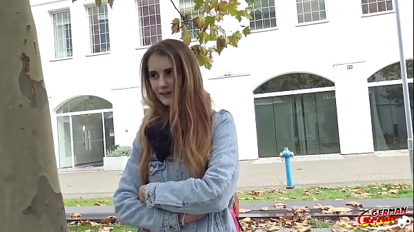 German Scout - Petite Teen With Bushy Pussy Seduce To Sex By German Guy thumbnail