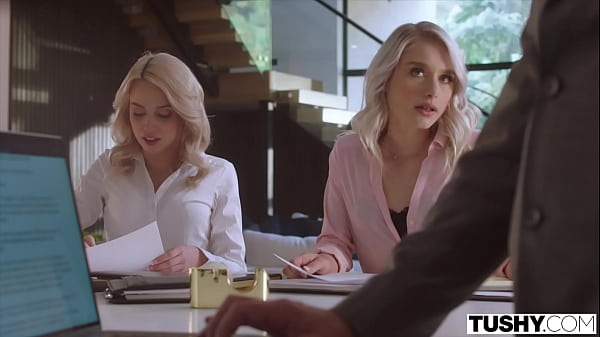 Play MP4 - TUSHY Blonde hottie Scarlett has anal fun with her boss