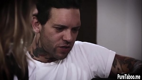 Horny_petite teen jumped on a perverted_tattooed guy