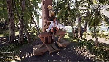 Lara Croft is a good girl because she takes the statue's fat dick in her ass. 3D Hentai Game 