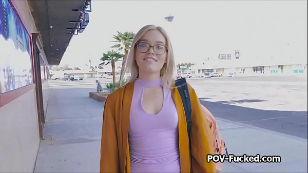 Blonde librarian wants to earn extraon pov_video