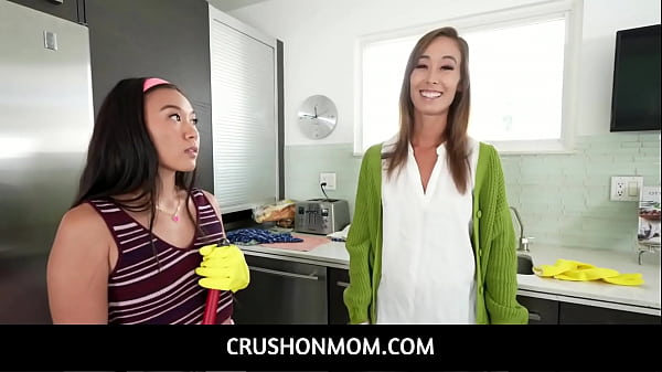 CrushonMom_Asian MILF stepmom Christy Love_blowjob_lesson_for teen_stepsis_Kimmy Kim