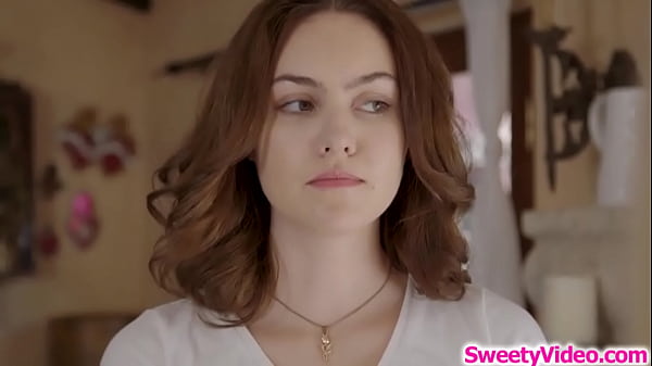 Redhead lesbian gets horny seeing her petite roommate in a sexy start kissing and go to her bed where shes licking and rimming her ass