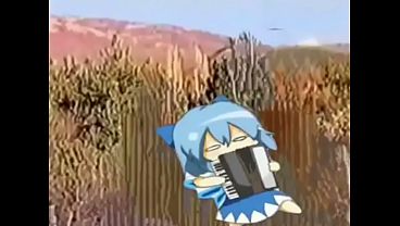 Cirno playing music 