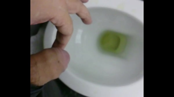 Pee toilet and lick taste