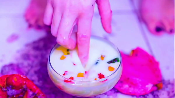 Bia Roman_Gets HerSexy Feet All Messy