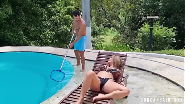 Horny Housewife Fucks The Pool Boy thumbnail
