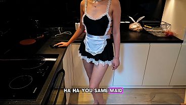 I Caught the Maid Cleaning without Panties