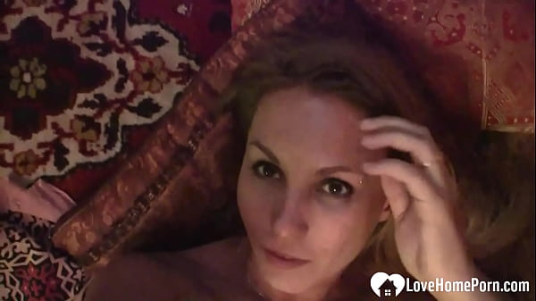 Blonde beauty hasfun stripping her clothes off