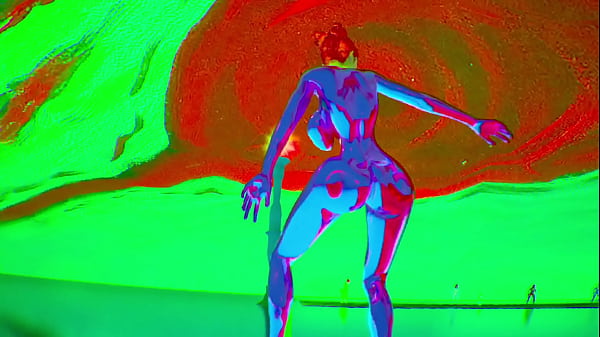 Animacion 3d realista sex bot doll cromada morada enfoque en el culo fisicas realistas striptease rtx 60 fps big ass animaciones 3d rs 