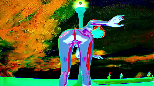 Animacion 3d realista sex bot doll cromada morada enfoque en el culo fisicas realistas striptease rtx 60 fps big ass animaciones 3d rs 
