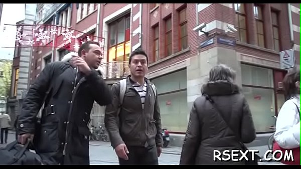 Lustful_slut gets down on knees_and sucks a large dick wildly