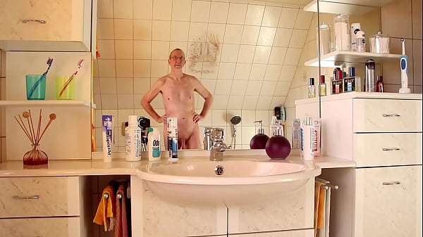Nudeboy in the bathroom 001 