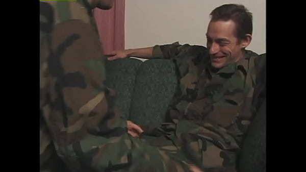 Men in uniform fill their mouths with rock hard cocks with glee 