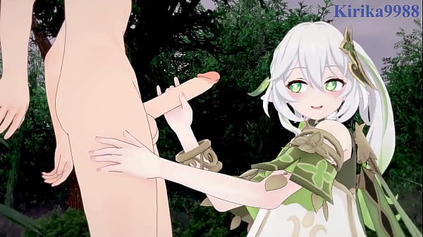 Nahida_and Yoimiya intense sex_Genshin_Impact Hentai