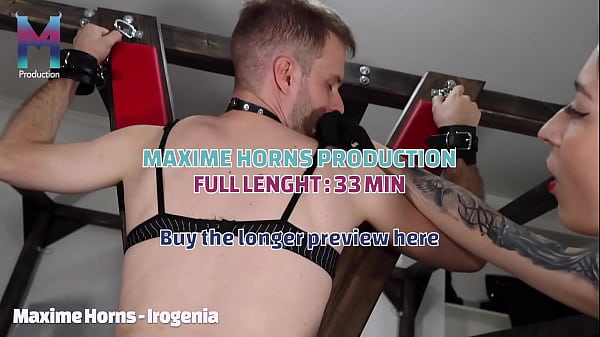 Tied Up and Feminized : Huge Strap-On Pegging, Fisting and Deep Creampie Kiss 