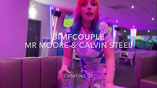 Cheating gf fucks two strangers before bf joins foursome 