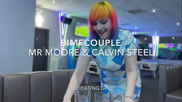 Cheating gf fucks two strangers before bf joins foursome 