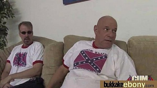 Ebony gets group cumshots 18 