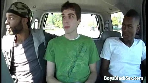 Black boy and white guy in interracial gay scene 08