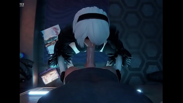 Nier: Automata - Qu&eacute_ rico se siente recibir una buena chupada de 2B
