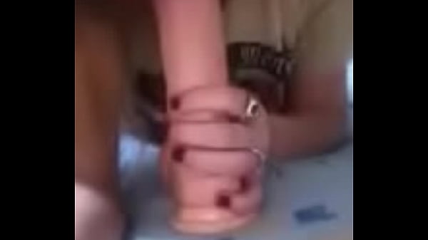 My_girlfriend gagging on a_thick 8_incj dildo