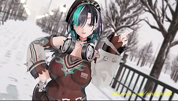 noVR mmd Chihaya Dance 3d hololive Hentai
