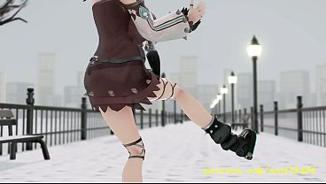 noVR mmd Chihaya Dance 3d hololive Hentai