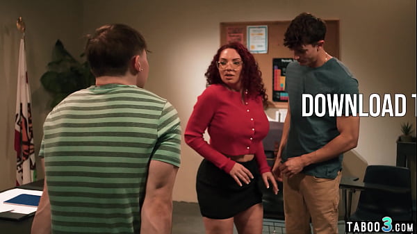 Play MP4 - Red mature teacher Kiki Daire double penetrated by her big cocked students