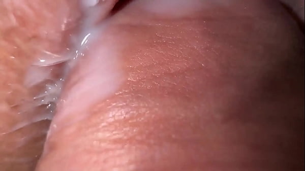 close up fuck with stepsister in panties, tight creamy pussy and cum on pussy