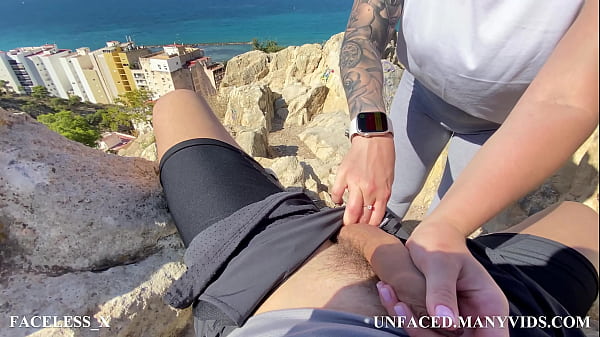 Play MP4 - Public Deepthroating and Passionate Fucking with Pretty Tourist with Sea View POV