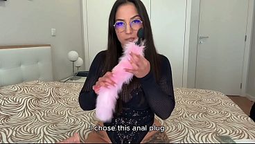 Use your plug and dildo in the ass with your goddess