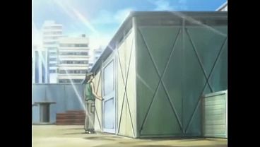 Hentai teen fucks cutie in storage room