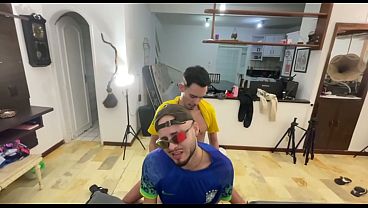 Putaria com meu melhor amigo pra comemorar a vitoria do Brasil 