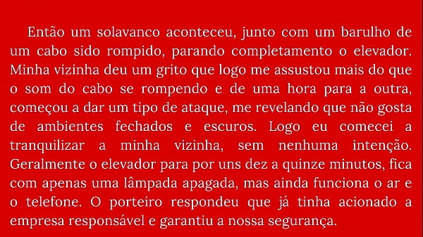 No elevador com a minha vizinha 