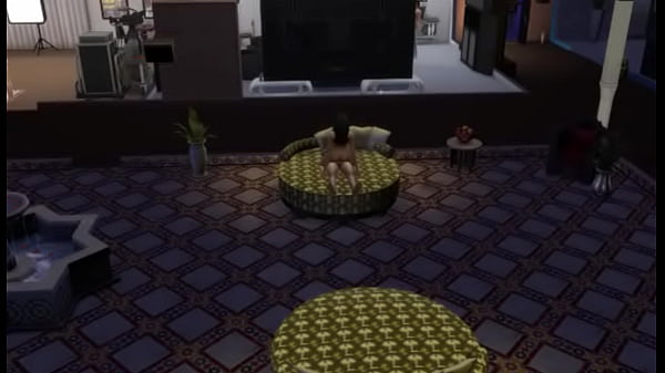 Sims 4 a guy and his little harem take his cum