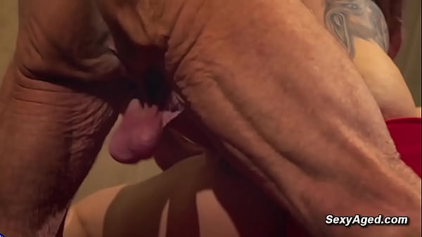 Big balls grandpa fucks blonde babe in the office