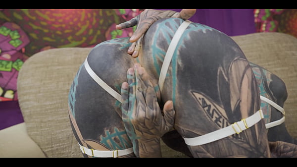 Tatted slut fucked deep in the ass only 