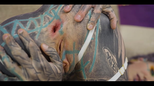 Tatted slut fucked deep in the ass only 