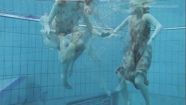 Netrebko and Poleshuk swim and strip one another in the pool 