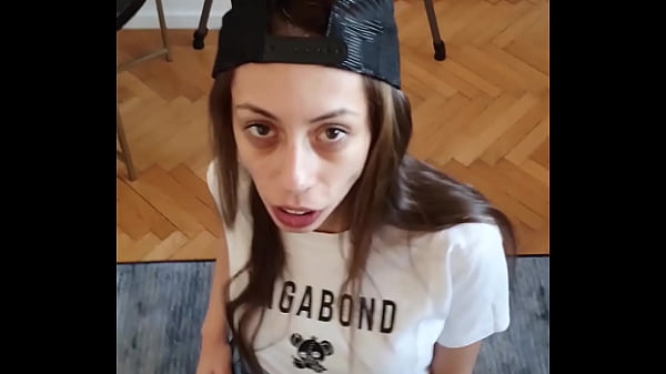 BTS - Candie Cross&rsquo_s Pre-Production Snack: Quick Blowjob and Cum Swallow Behind the Scenes